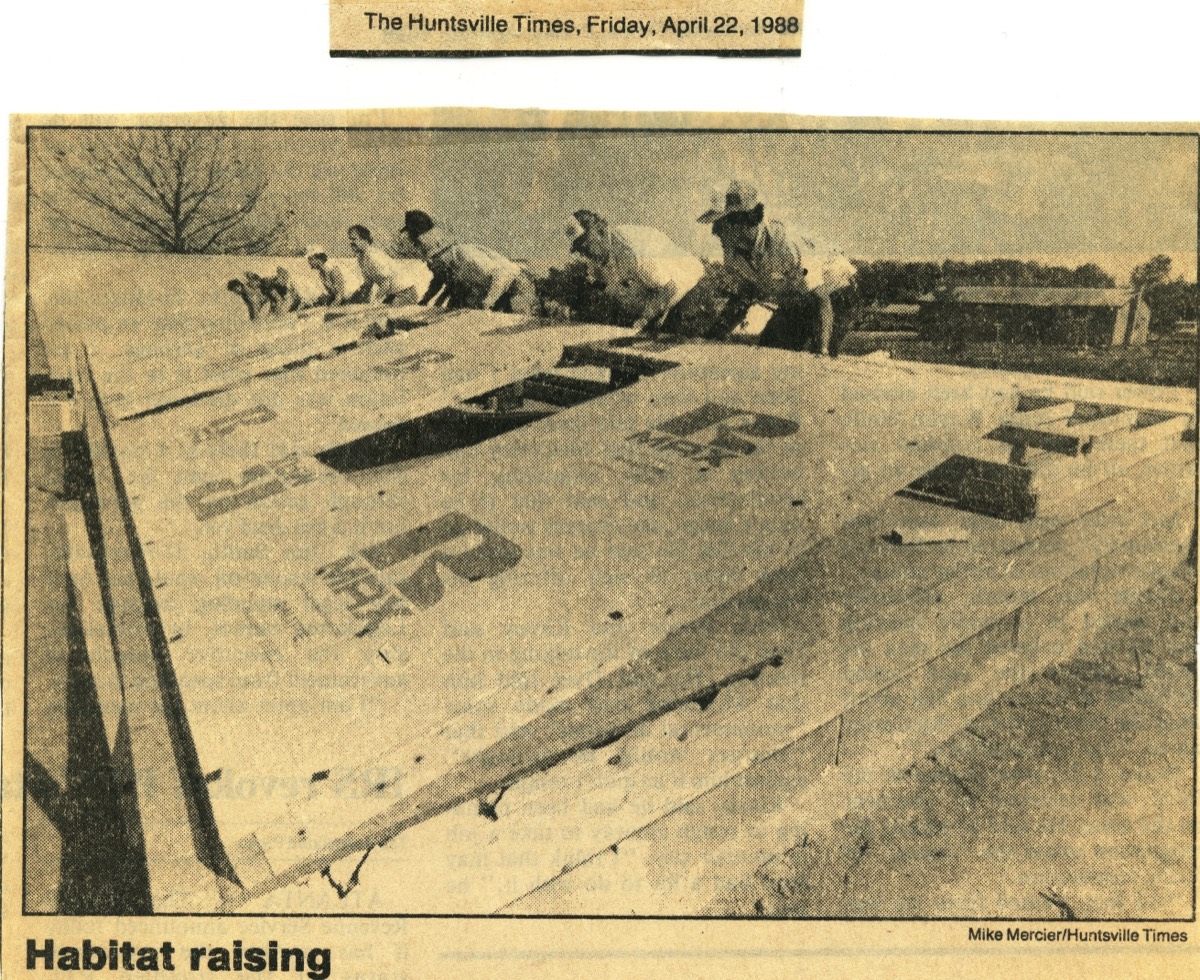 First Habitat home built, 1988